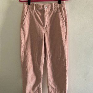 Everlane Corduroy Straight-Leg Crop Pant - Dusty Lilac pale pink, fits like 4-6